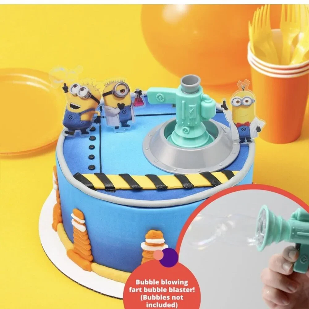 Minions Bubble Toy And Cake Topper